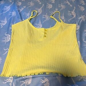 American Eagle Outfitters Lemon Ribbed Camisole